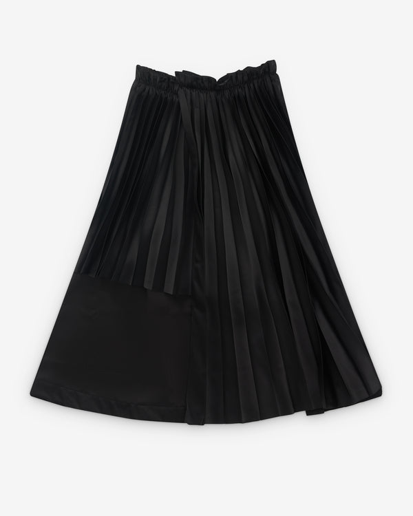 Noir Kei Ninomiya - Women’s Asymmetric Pleated Skirt - (Black)