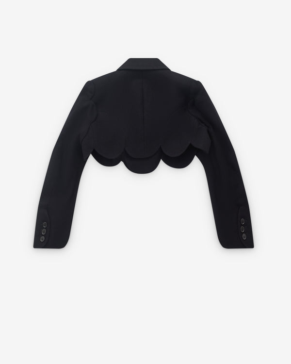 Noir Kei Ninomiya - Women’s Flower Cropped Jacket - (Black)
