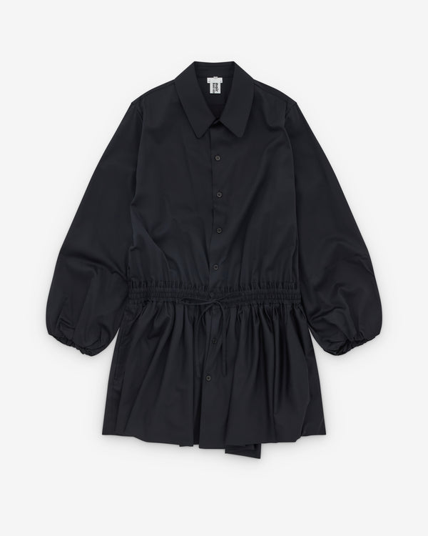 Noir Kei Ninomiya - Women’s Shirred Waist Shirt Dress - (Black)