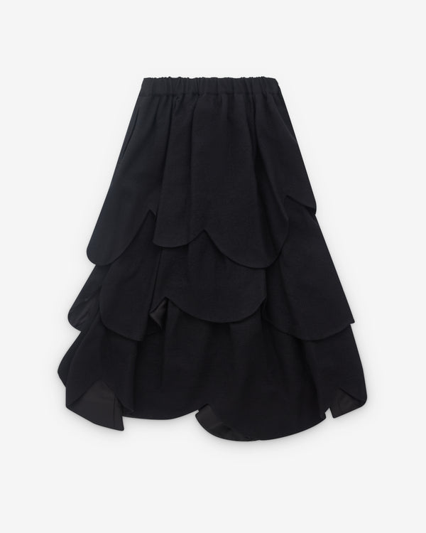 Noir Kei Ninomiya - Women’s Petal Wool Skirt - (Black)
