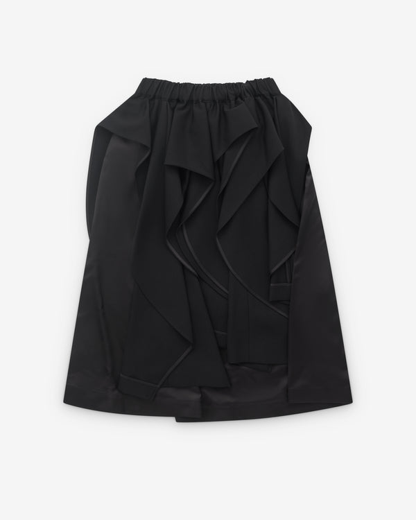 Noir Kei Ninomiya - Women’s Cut Out Skirt - (Black)