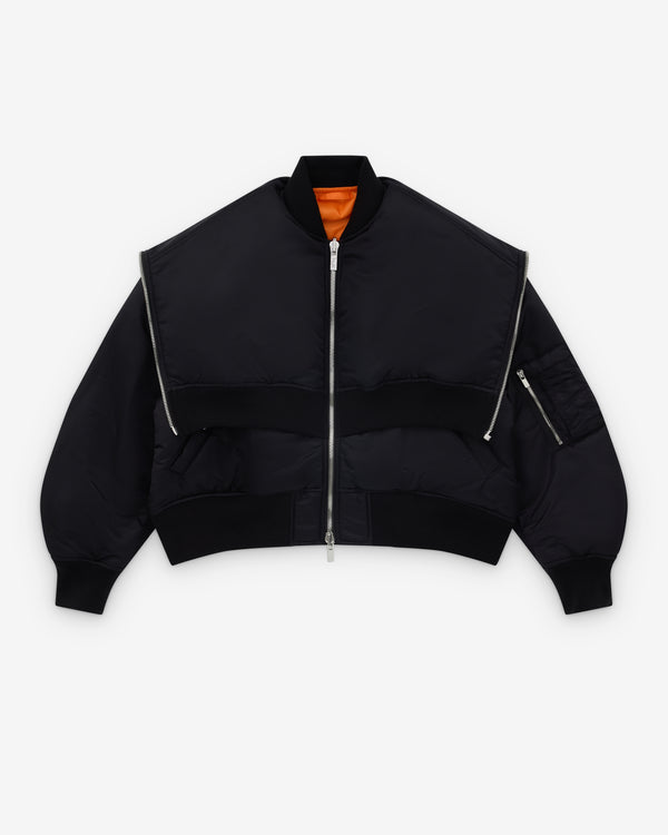 Noir Kei Ninomiya - Women’s Zip Hood Bomber Jacket - (Black)