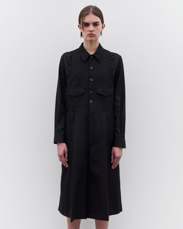 Noir Kei Ninomiya - Women’s Collared Jumpsuit - (Black)