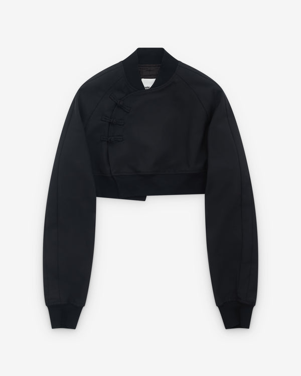 Noir Kei Ninomiya - Women’s Cropped Bomber Jacket - (Black)