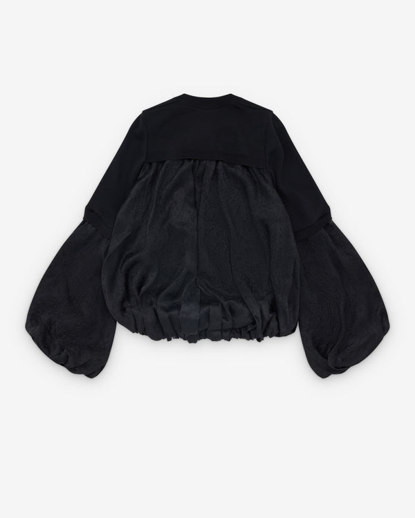 Noir Kei Ninomiya - Women’s Puff Hem Sweater - (Black)