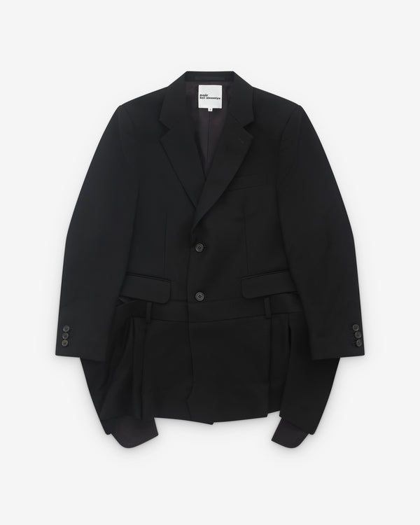 Noir Kei Ninomiya - Women’s Faux Waistband  Blazer - (Black)