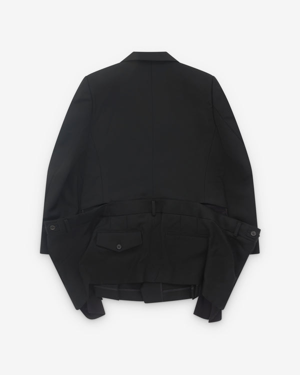 Noir Kei Ninomiya - Women’s Faux Waistband  Blazer - (Black)