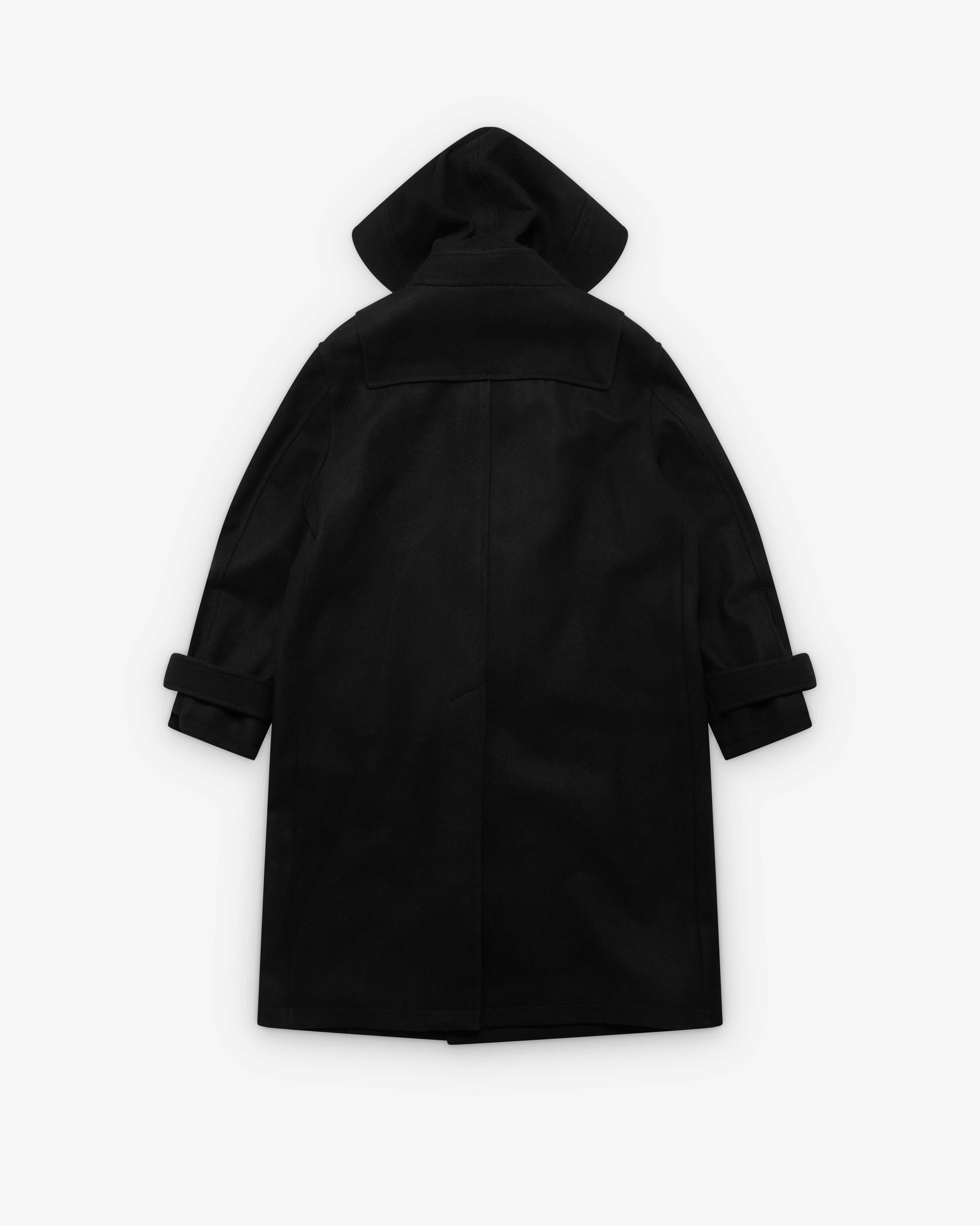 Noir Kei Ninomiya: Women's Kichu Wool Duffle Coat (Black) | DSML E