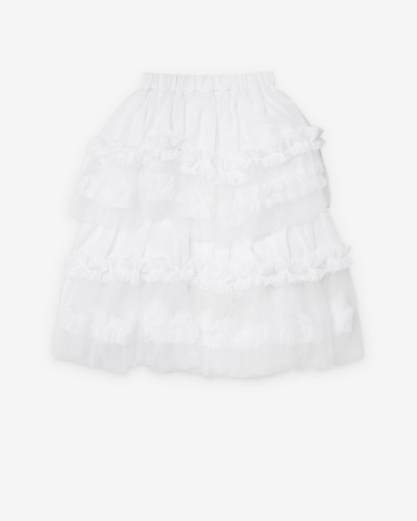 Noir Kei Ninomiya - Women's Tiered Tulle Skirt - (White)