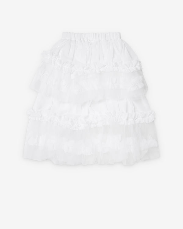Noir Kei Ninomiya - Women's Tiered Tulle Skirt - (White)