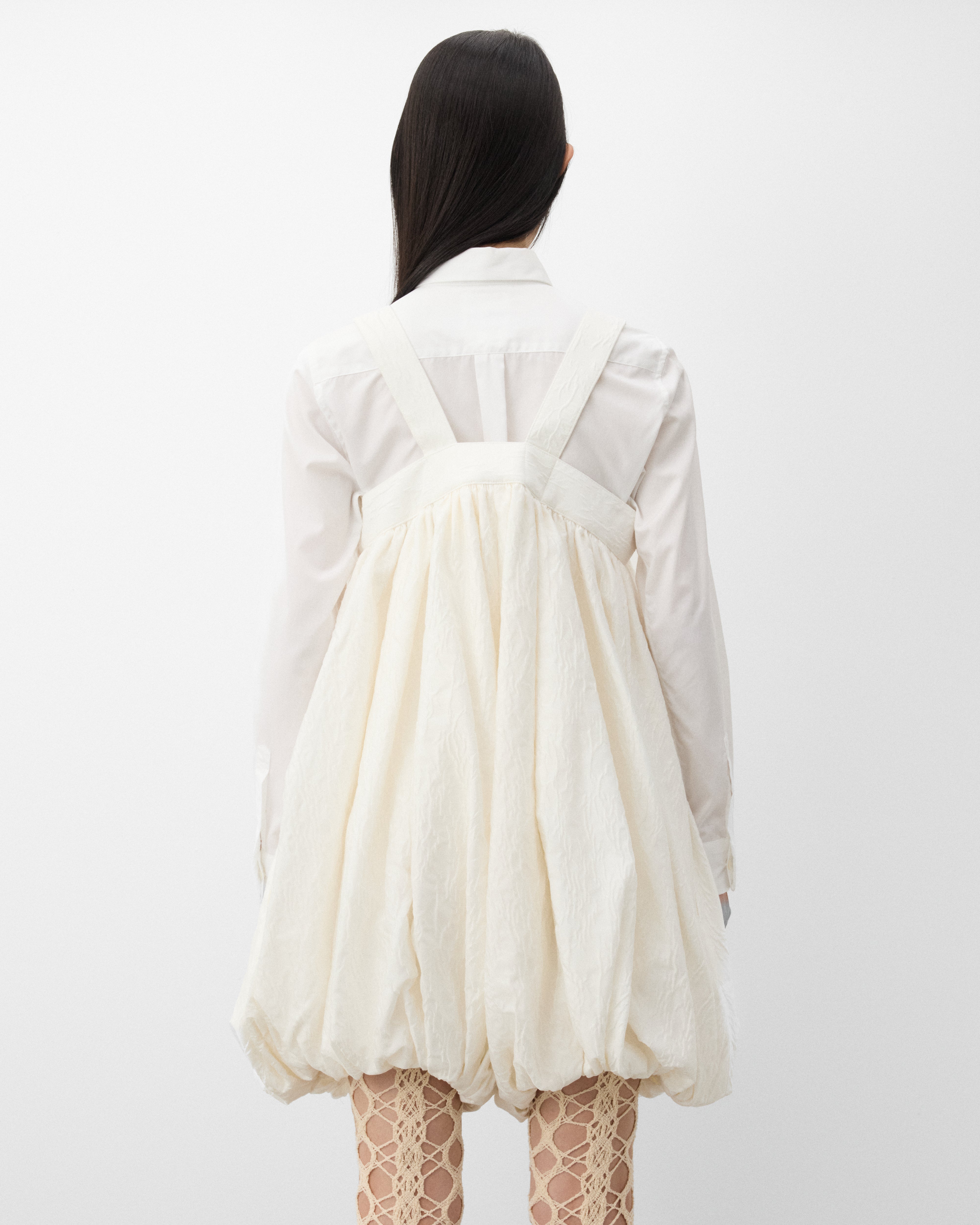 Noir Kei Ninomiya: Women's Pinafore Trousers (White) | Dover