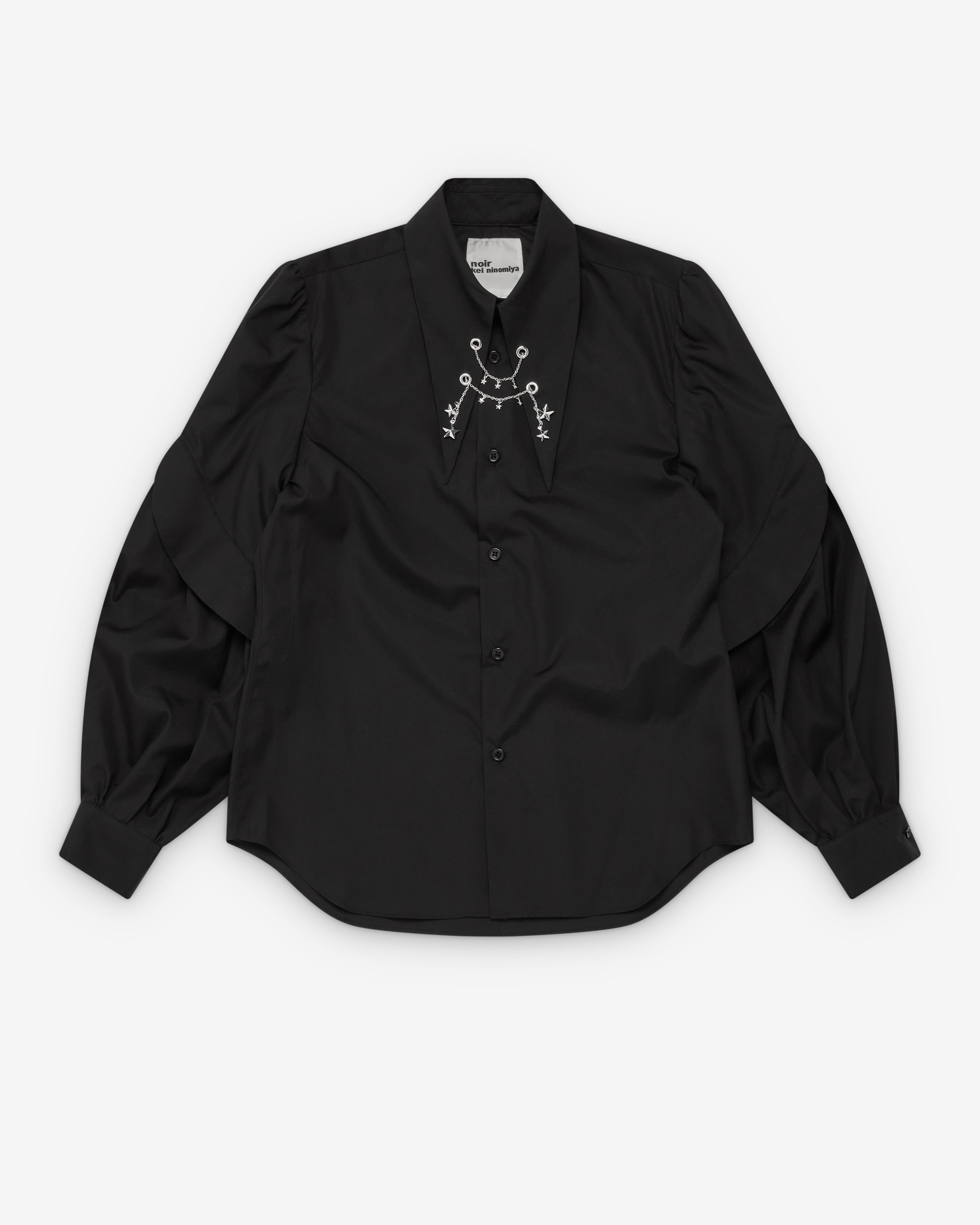Noir Kei Ninomiya: Women's Star Chain Shirt (Black) | Dover Street