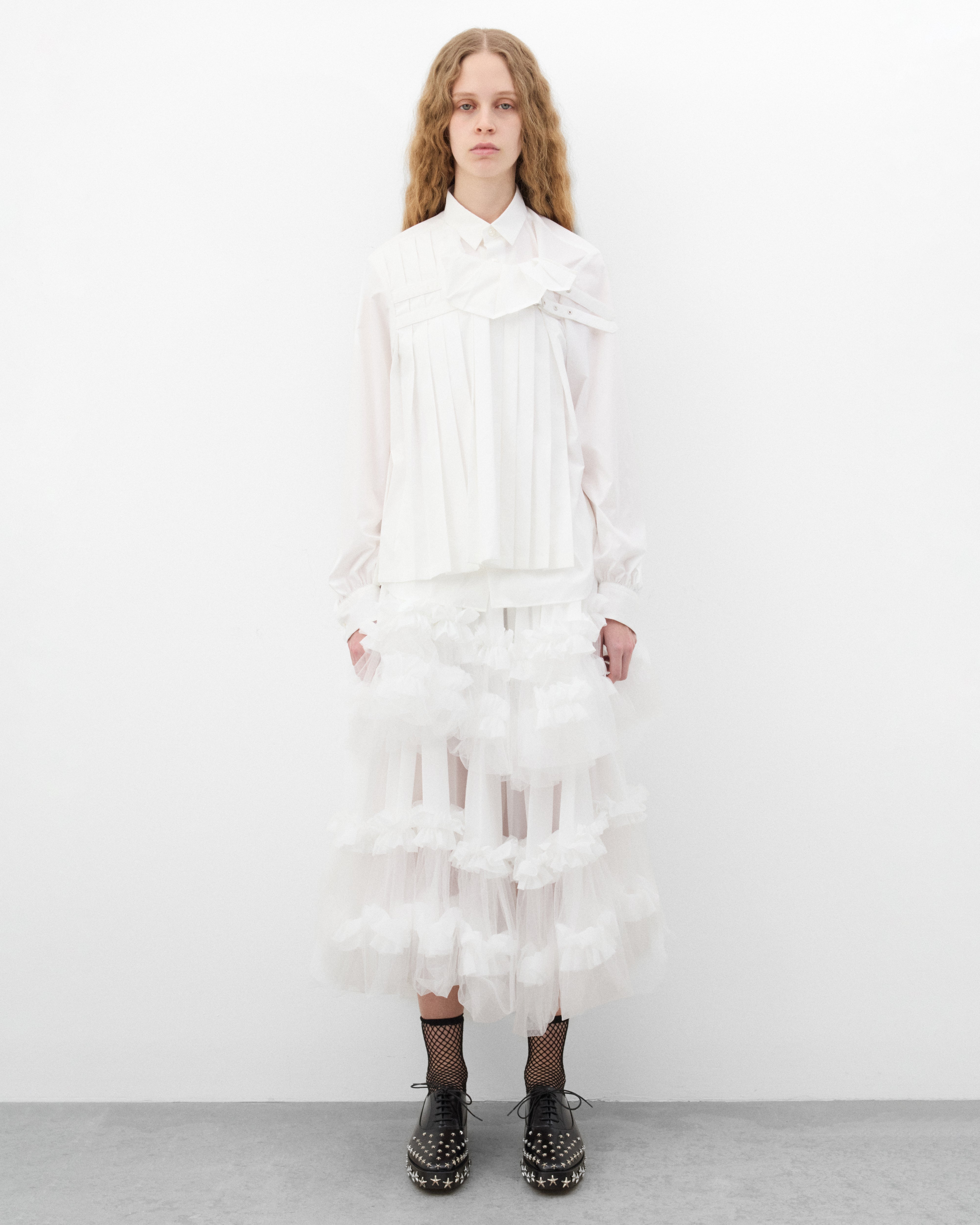 nayuさま専用 ①big volume tulle skirt.ivory Noir Kei Ninomiya: Women's Tiered Tulle Skirt (White) | Dover