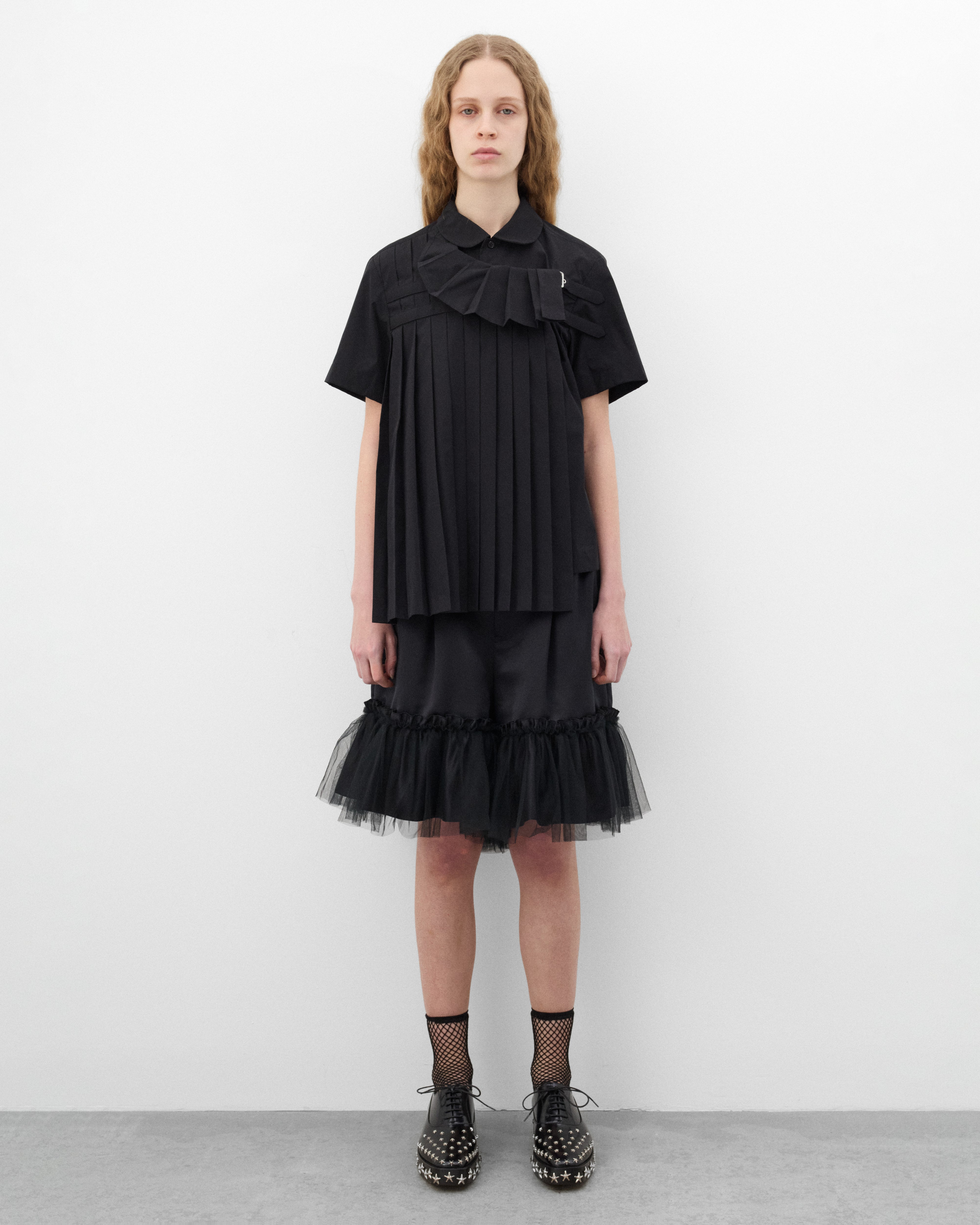 Noir Kei Ninomiya: Women's Buckle Shirt (Black) | Dover Street