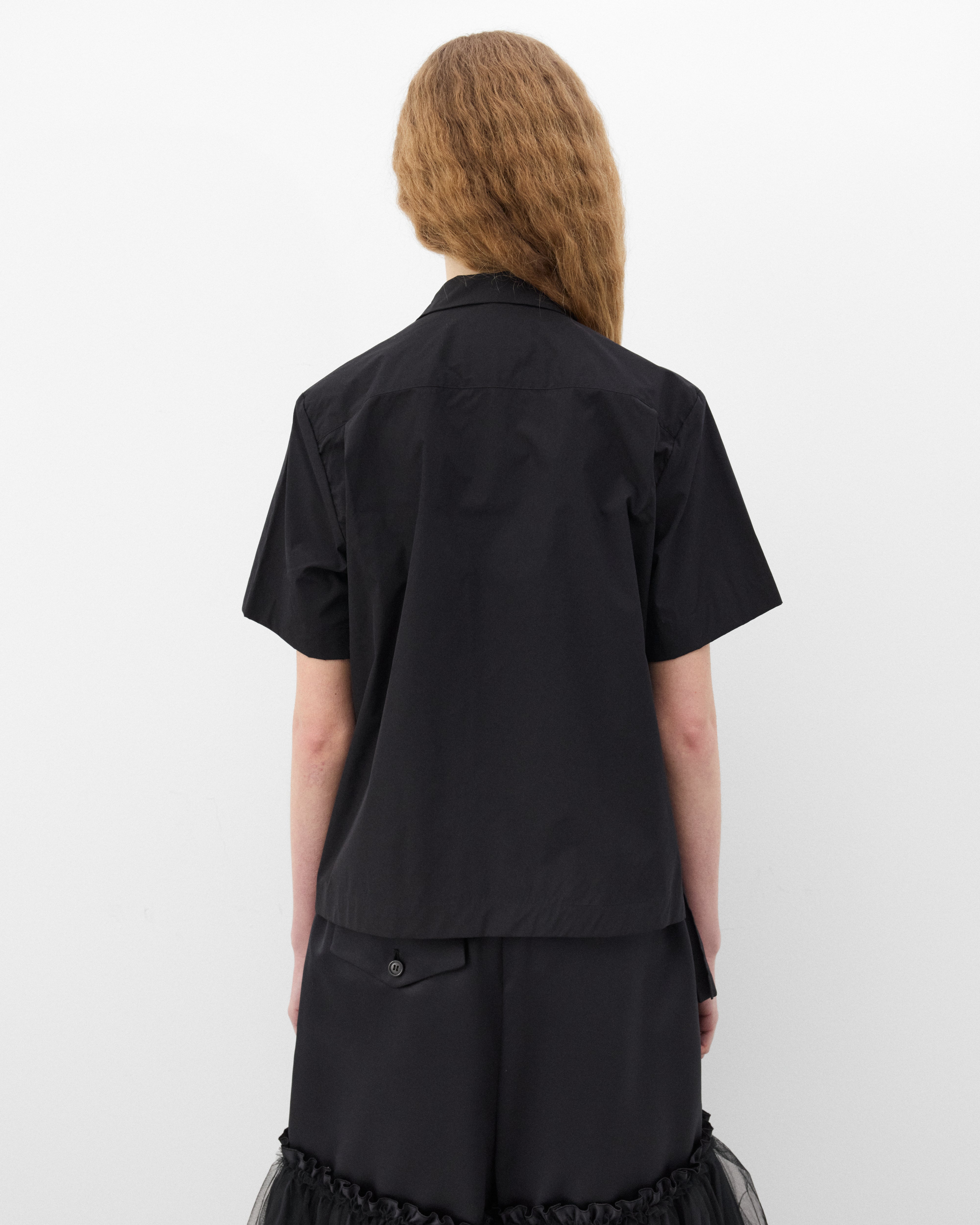 Noir Kei Ninomiya: Women's Buckle Shirt (Black) | Dover Street