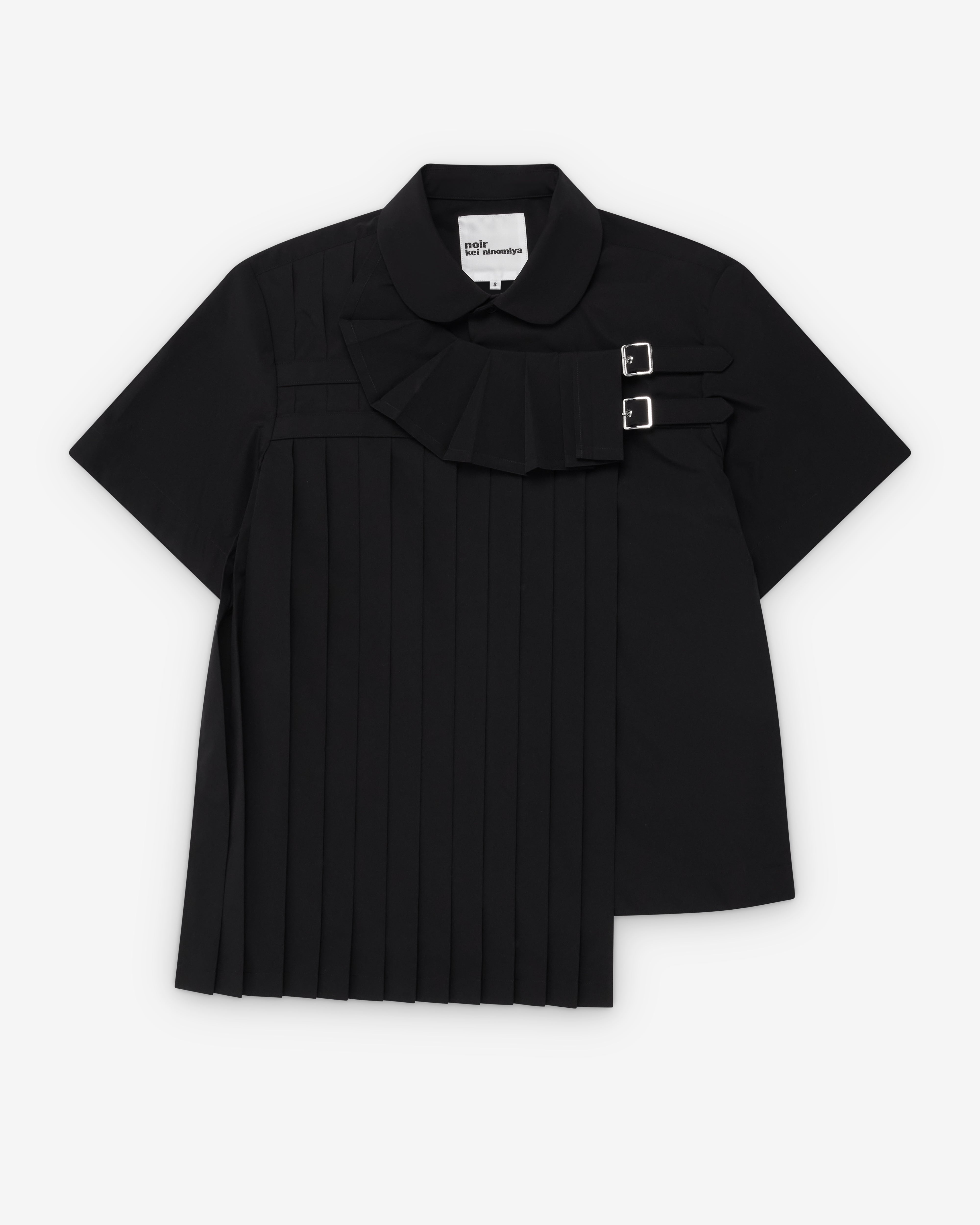 Noir Kei Ninomiya: Women's Buckle Shirt (Black) | Dover Street