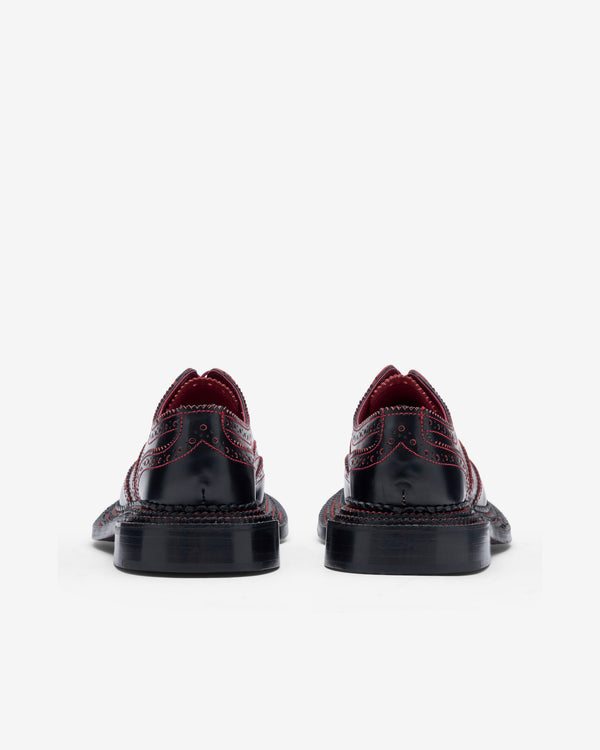 Noir Kei Ninomiya - Women's Derby Brogue Shoes - (Black/Red)