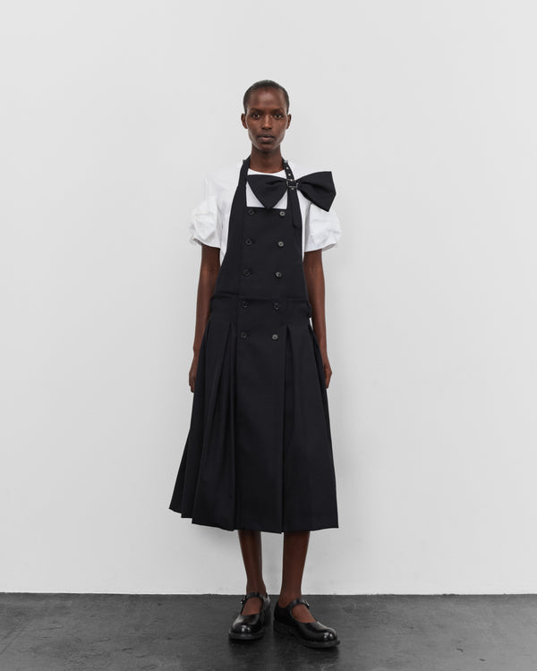 Noir Kei Ninomiya - Women's Bow Pinafore - (Black)
