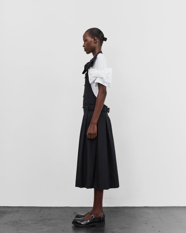 Noir Kei Ninomiya - Women's Bow Pinafore - (Black)