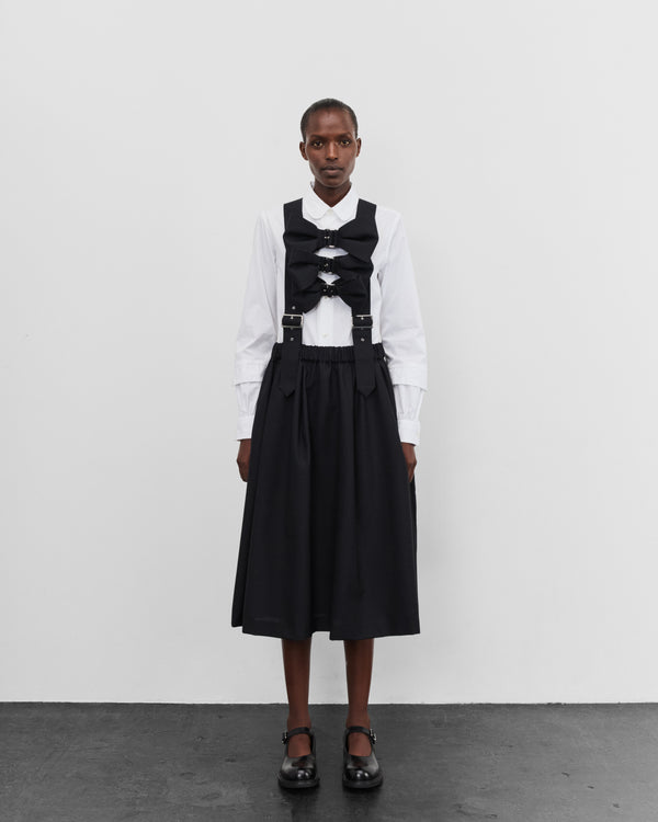 Noir Kei Ninomiya - Women's Bow Pinafore - (Black)