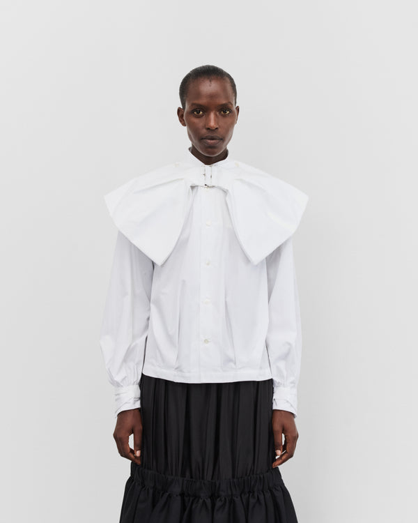 Noir Kei Ninomiya - Women's Large Bow Blouse - (White)