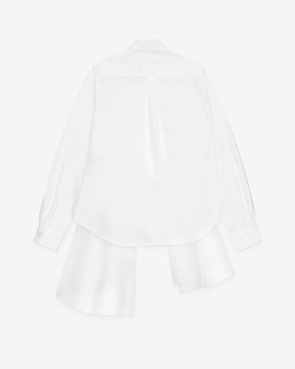 Noir Kei Ninomiya - Women's Tulle Hem Blouse - (White)