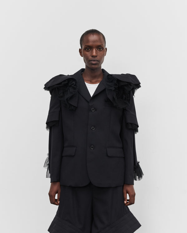 Noir Kei Ninomiya - Women's Layered Tulle Blazer - (Black)