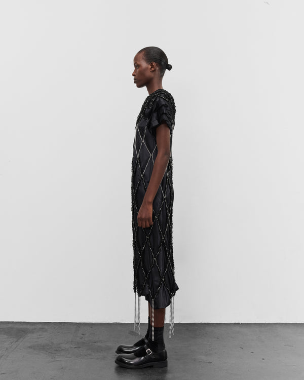 Noir Kei Ninomiya - Women's Openwork Layering Dress - (Black)