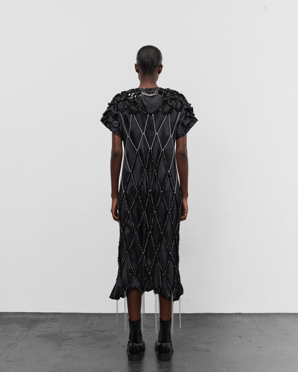 Noir Kei Ninomiya - Women's Openwork Layering Dress - (Black)