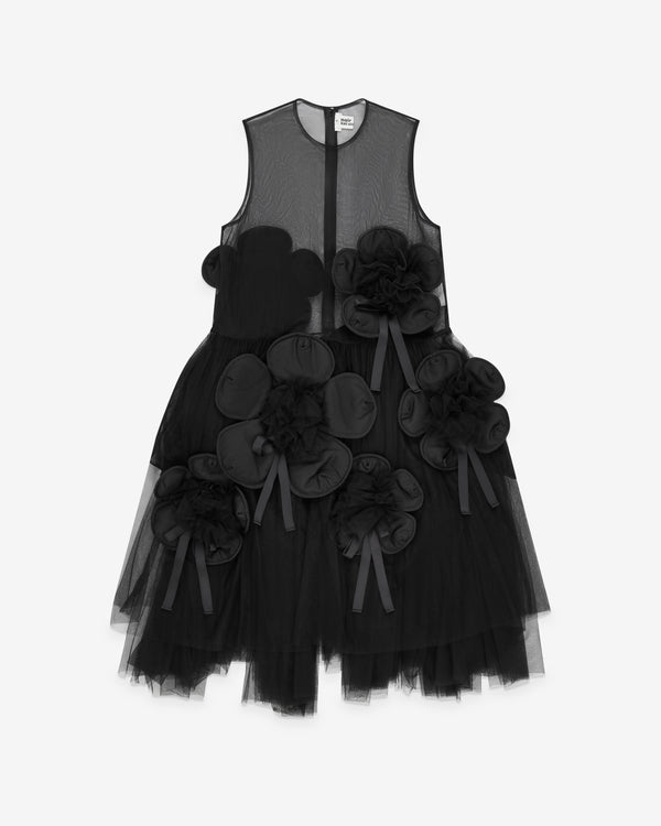 Noir Kei Ninomiya - Women's Sheer Petal Dress - (Black)