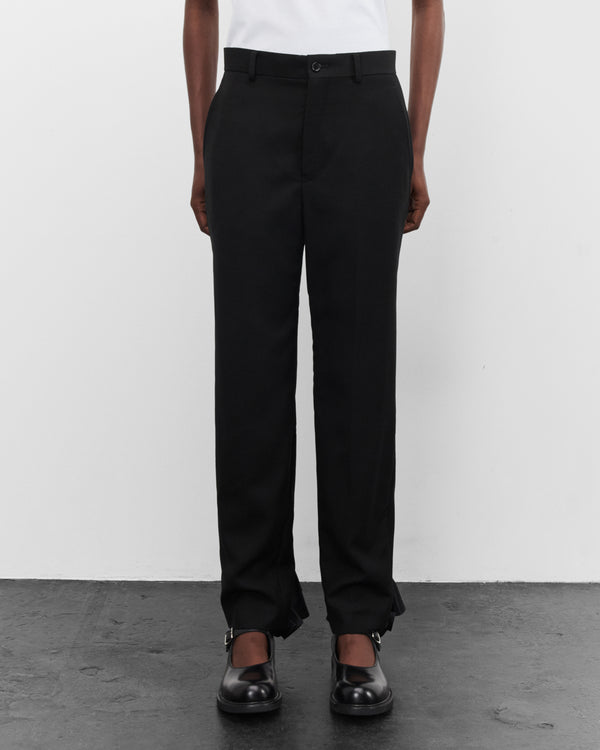 Noir Kei Ninomiya - Women's Zip Ruffle Trousers - (Black)