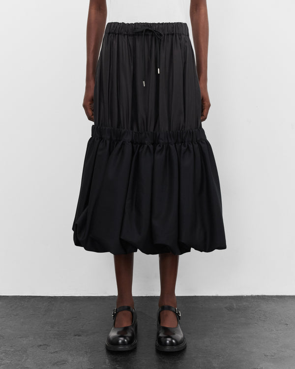 Noir Kei Ninomiya - Women's Two Tier Skirt - (Black)