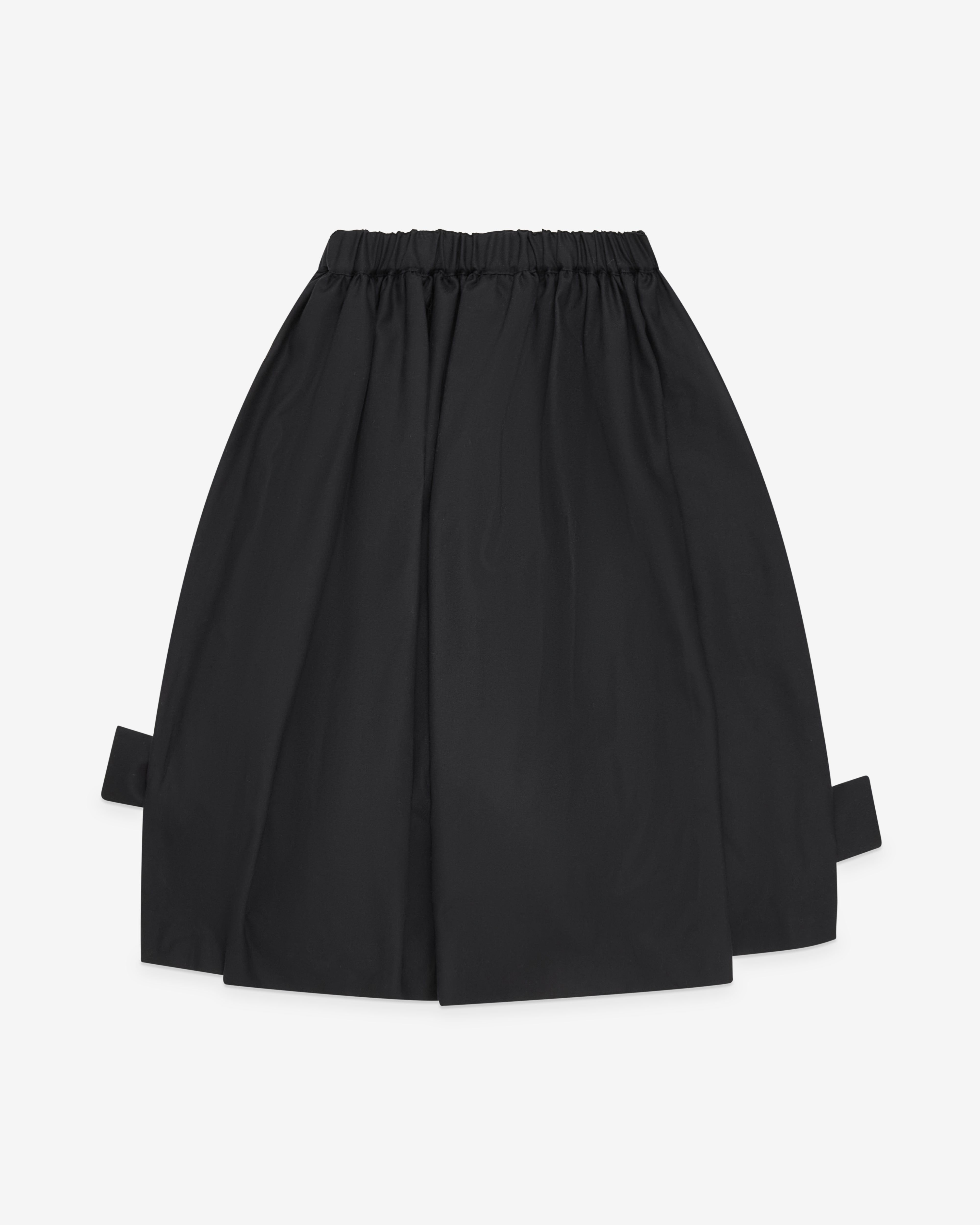 Noir Kei Ninomiya: Women's Gathered Bow Skirt (Black) | Dover