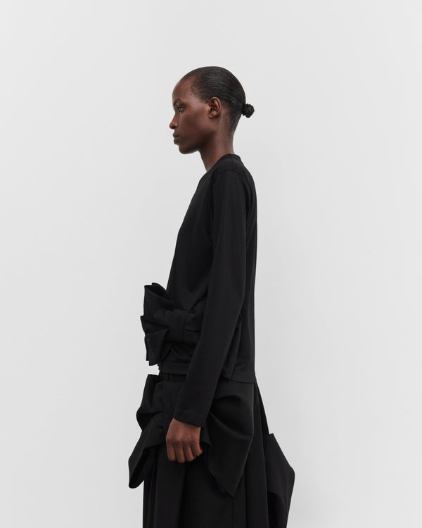 Noir Kei Ninomiya - Women's Long Sleeve Bow T-Shirt - (Black)