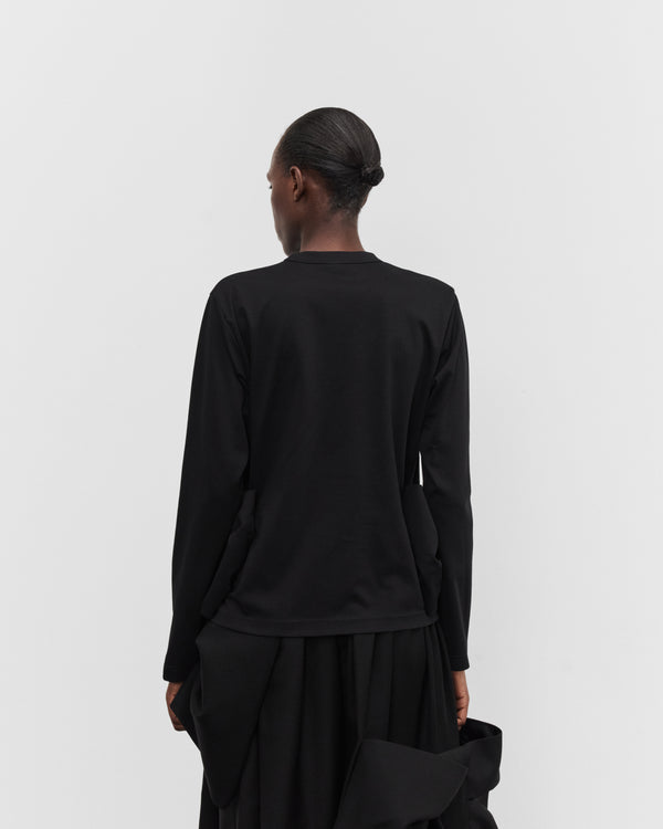 Noir Kei Ninomiya - Women's Long Sleeve Bow T-Shirt - (Black)