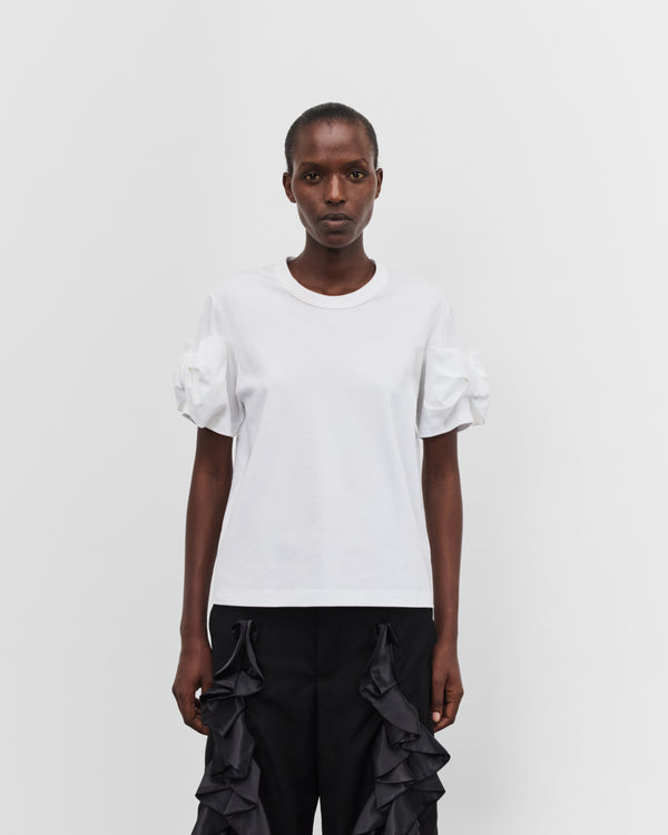 Noir Kei Ninomiya - Women's Bow Sleeve T-Shirt - (White)