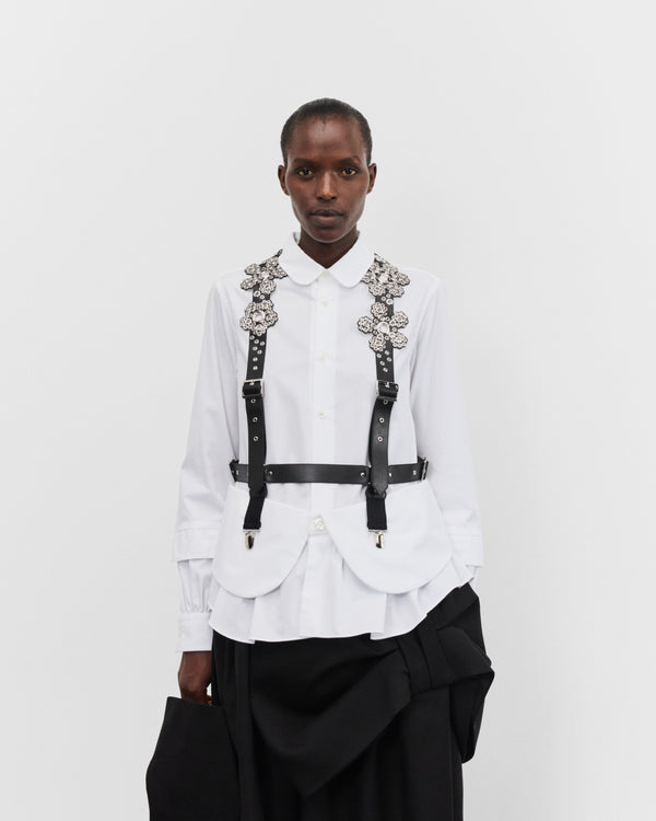 Noir Kei Ninomiya - Women's Floral Suspender Vest - (Black)