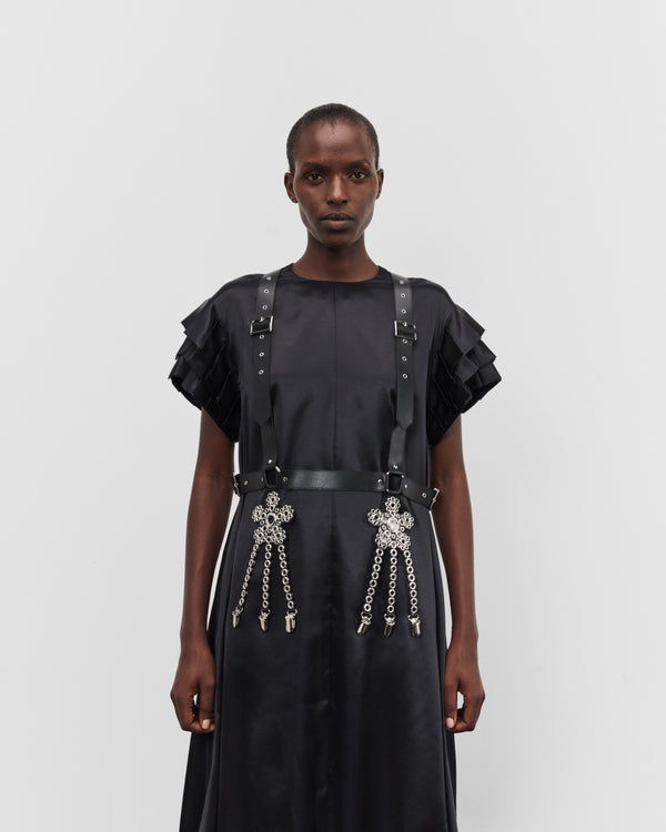 Noir Kei Ninomiya - Women's Floral Suspender Vest - (Black)