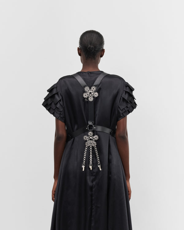 Noir Kei Ninomiya - Women's Floral Suspender Vest - (Black)