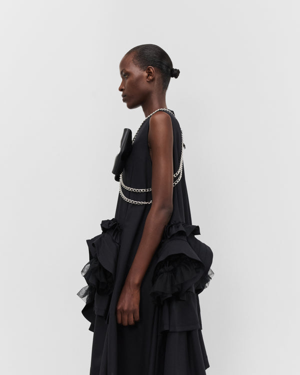 Noir Kei Ninomiya - Women's Bow Chain Vest - (Black)