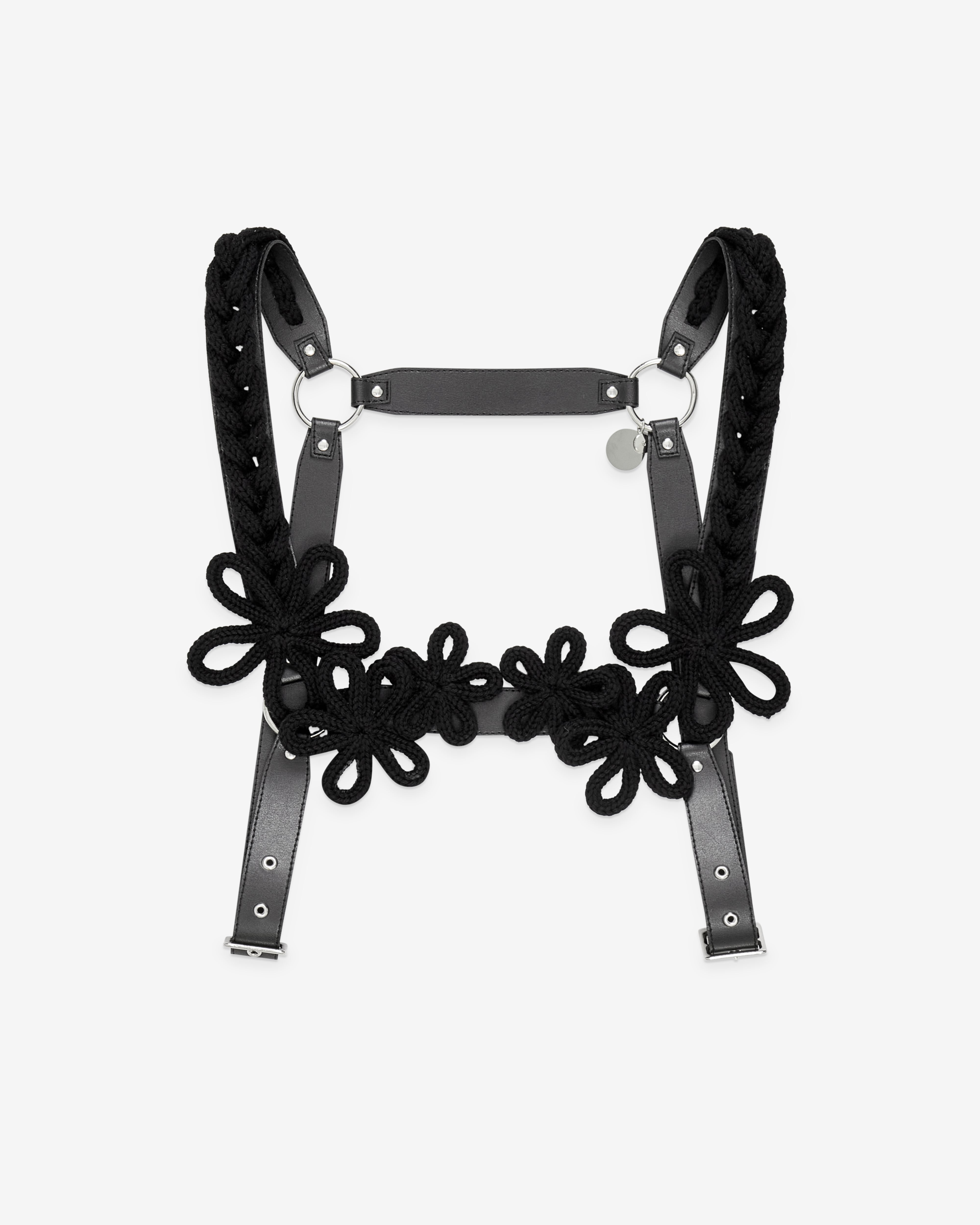 Noir Kei Ninomiya: Women's Cord Flower Harness (Black) | Dover