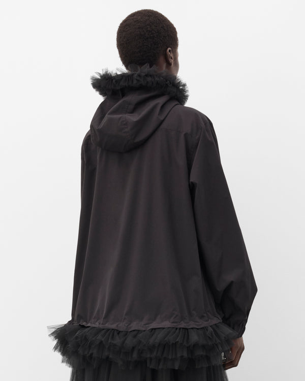 Noir Kei Ninomiya - Women's Technical Tulle Hooded Jacket - (Black)