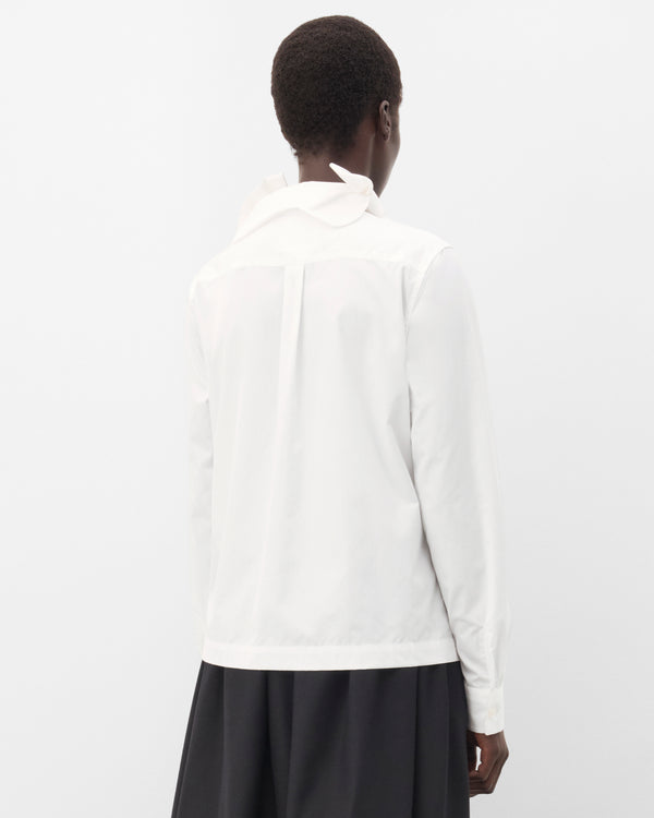 Noir Kei Ninomiya - Women's Bow Collar Shirt - (White)