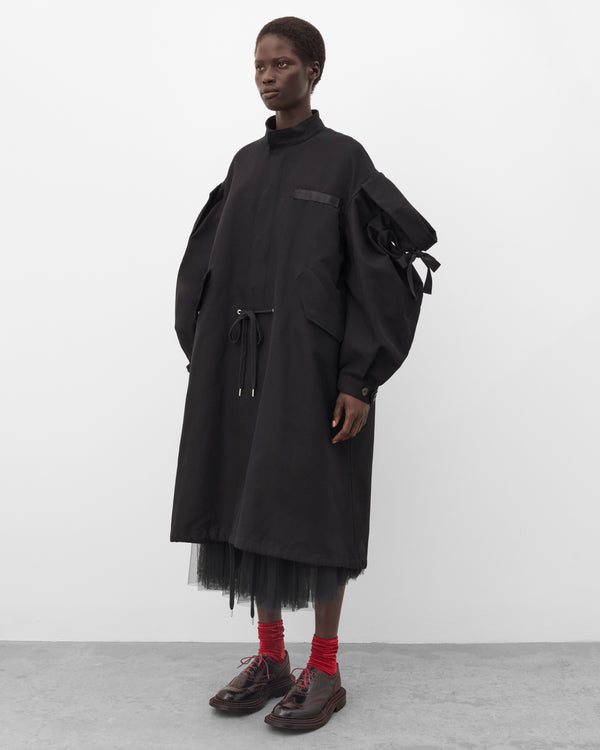 Noir Kei Ninomiya - Women's Fishtail Ribbon Parka - (Black)