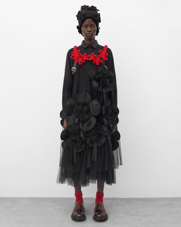 Noir Kei Ninomiya - Women's Sheer Petal Dress - (Black)