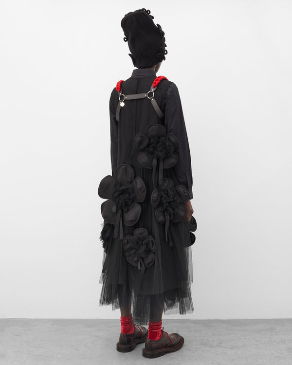 Noir Kei Ninomiya - Women's Sheer Petal Dress - (Black)