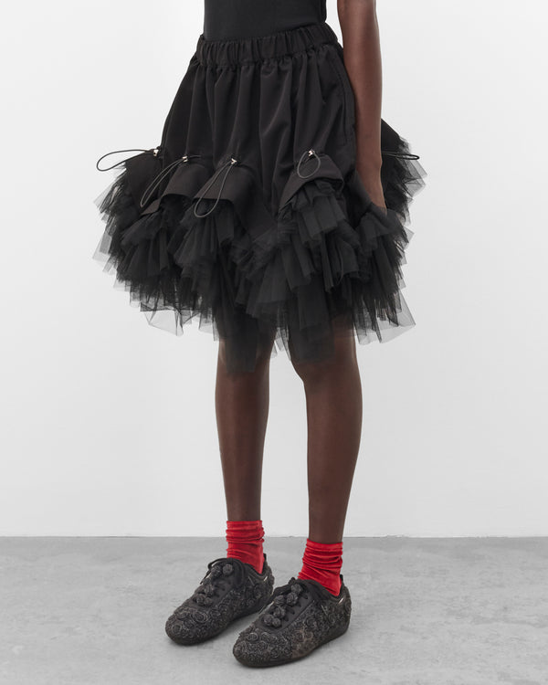 Noir Kei Ninomiya - Women's Technical Tulle Skirt - (Black)