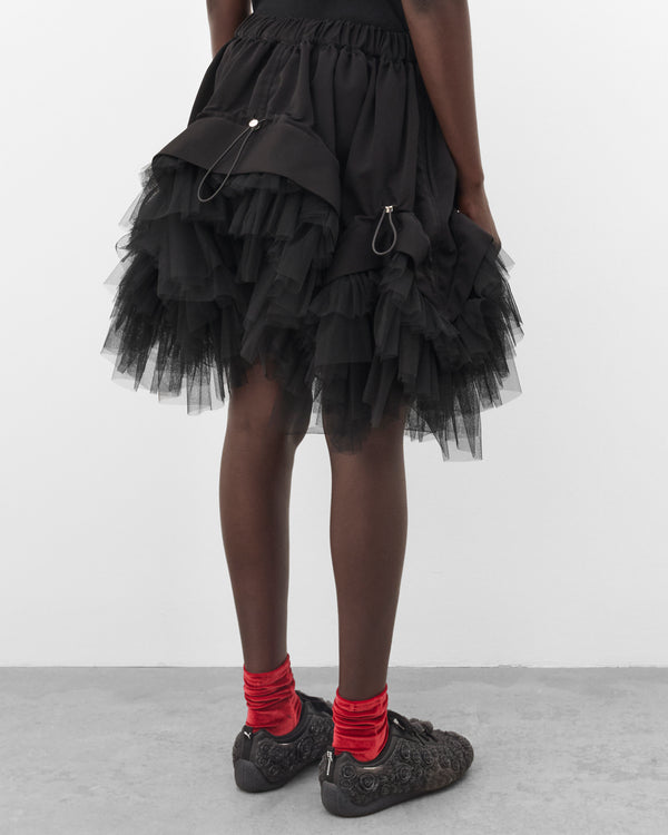 Noir Kei Ninomiya - Women's Technical Tulle Skirt - (Black)