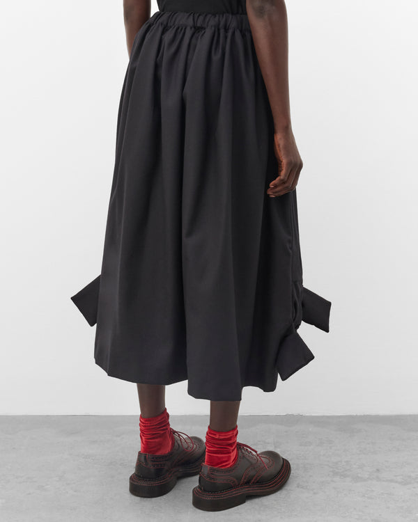 Noir Kei Ninomiya - Women's Gathered Bow Skirt - (Black)