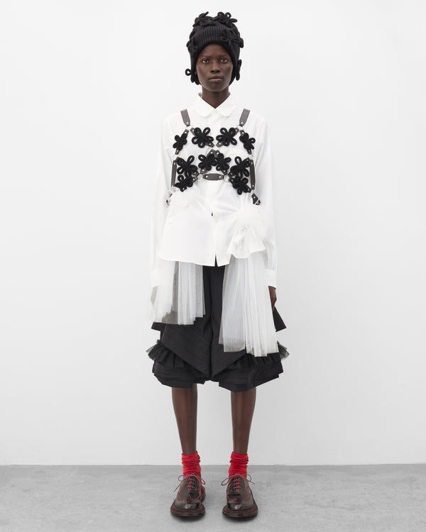 Noir Kei Ninomiya - Women's Cord Flower Vest - (Black)